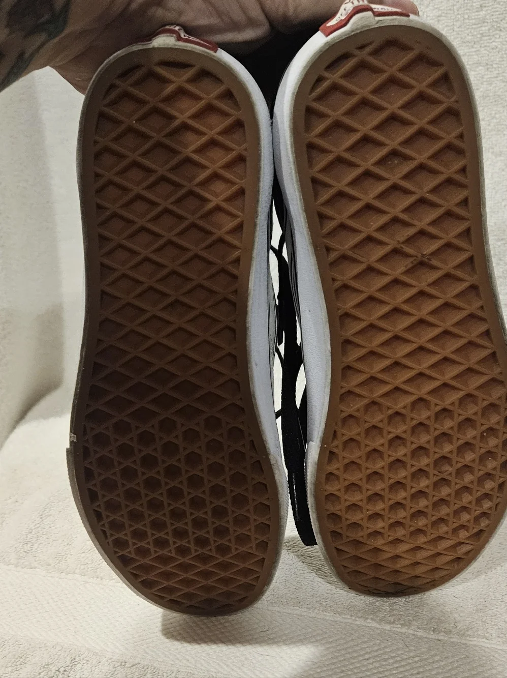 Vans women white flames